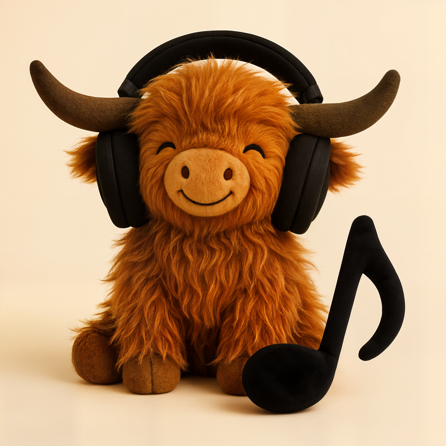 Music Lover Highland Cow
